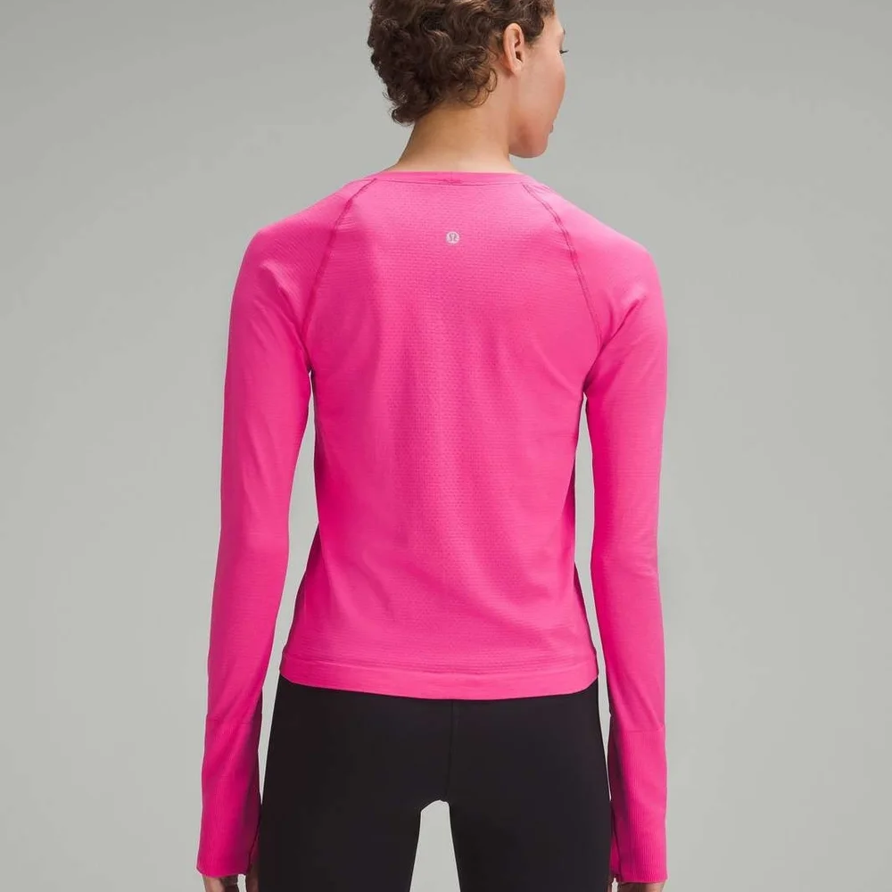 NWT Lululemon Swiftly Tech Long-Sleeve Shirt 2.0 *Race Length- SONIC PINK - Picture 2 of 6